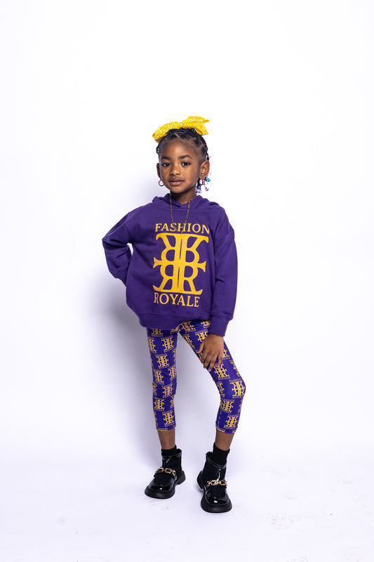 Fashion Royale Gold drip Kids Leggings