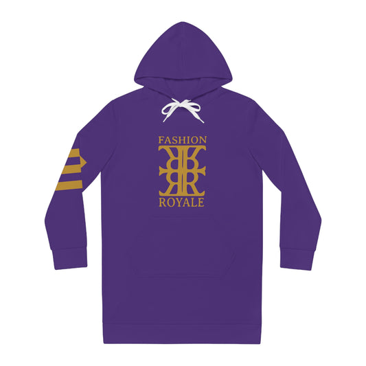 Fashion Royale Gold Drip Hoodie Dress