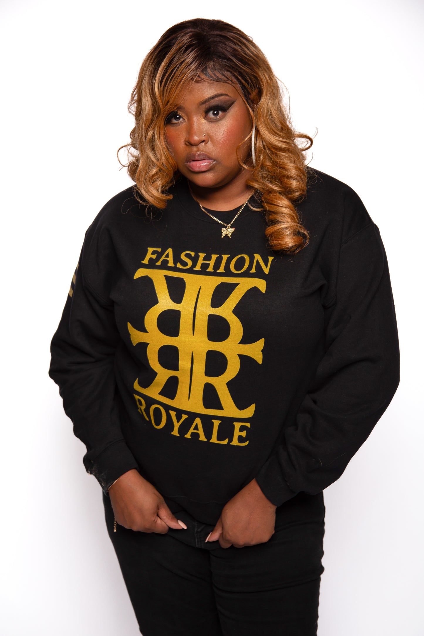 Fashion Roayle Gold Drip Sweatshirt